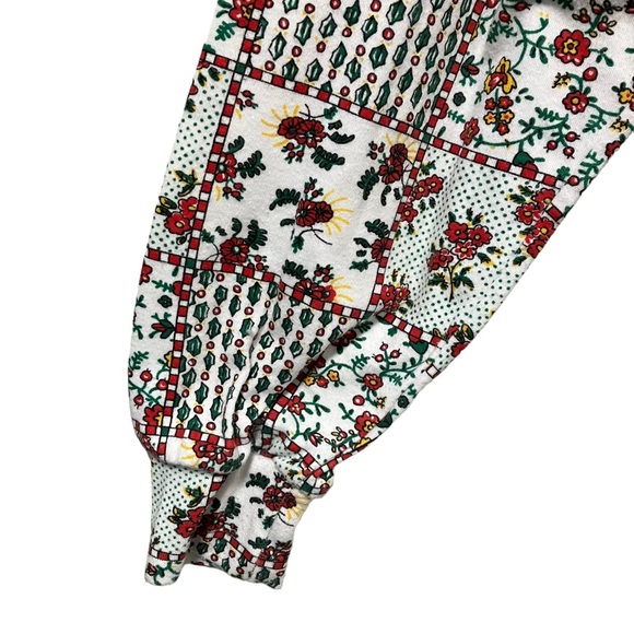 Vintage 90's Jason Maxwell Christmas Holiday Floral Holly Turtleneck - Picture 3 of 9